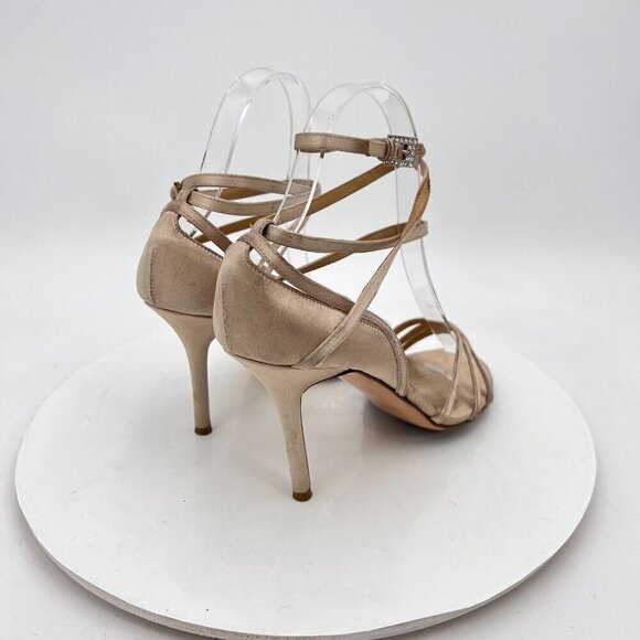 Valentino Garavani Women Size EU 36 US 6 Cream Leather Strappy Pump Heels - Picture 5 of 14
